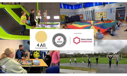 4 All Foundation Awarded Telford & Wrekin Council Youth Accreditation Mark